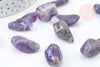 Pierre améthyste naturelle roulée 12-28mm, pierre naturelle, litotherapie, x1 (G5751)