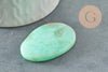 Pierre en jade d'Australie turquoise non percée 36-42mm, création pierre naturelle, x1, G6232
