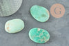 Pierre en jade d'Australie turquoise non percée 36-42mm, création pierre naturelle, x1, G6232