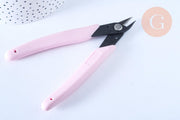 High-precision pink cutting pliers for jewelry making, x1 (G5597)