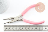 Pince fabrication de bijoux bout rond acier carbone 12.2cm, x1 (G9523)