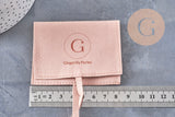 Bolsita de microfibra de gamuza personalizada para joyas, x1 o x5 (G10993)