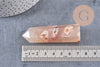 Pointe agate fleur naturelle roulée, agate fleur naturelle, pierre semi-precieuse, séance lithothérapie, x1 (G4863)