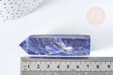 Pointe sodalite 70-80mm, pierre naturelle séance lithothérapie, x1 (G8413)