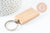 Porte-clef rectangle bois personnalisable 63.5mm, x1 (G9633)