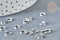 Protège-fil acier 316 inoxydable platine 6.3~7mm, x10 (G8326)