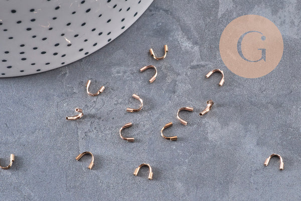 Protège-fil acier acier 316 inoxydable or rose IP 6.3-7mm, x10 (G10974)