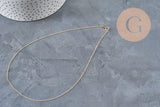 Collar Cadena fina con cierre dorado gold-filled 45.7cm x1 (G2617)