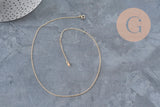 Collar Cadena fina con cierre dorado gold-filled 45.7cm x1 (G2617)