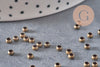 Crimp beads brass bronze color 3x2mm, x2 Grams VALID