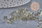 4mm grey square glass beads, x50 (G2195)