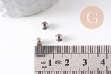 Rondelles intercalaires gravées zamac argent vieilli 3mm, x20 (G0959)