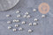Rondelles laiton argenté 5mm, x20 ou x100 (G4619)