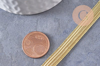 Ruban élastique doré ou argenté nylon 0.7mm, x1 mètre (G10336)