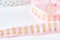 EP- Ruban élastique rose doré ananas EFJF 16mm,1/5/10 Mètres G8307