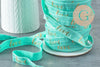 Ruban élastique vert or LOVE EFJF, bracelet EVJF,16mm,1 mètre x1 G2141