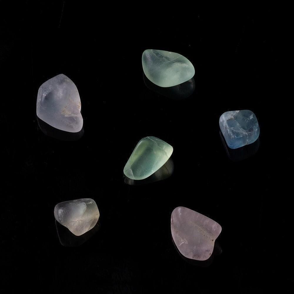 Sable chips pierre fluorite naturelle 5-10.5mm non percé, x20gr (G3498)
