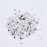 Sable chips pierre quartz blanc naturel 0.5-11.5mm non percé, x20gr (G3500)