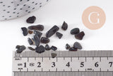 Sable chips pierres naturelle noire 3~5mm non percé, x20gr (G0227)