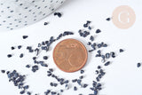 Sable pierre chips quartz bleu foncé 2-7mm non percé, x20gr (G8104)