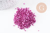 Sable verre rose fuchsia métallisé 1-1.5mm non percé, x10gr (G1460)