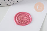 Sello metálico Made with Love para lacre, suministro para creación de sellos personalizados Invitaciones de boda DIY, x1 G4943
