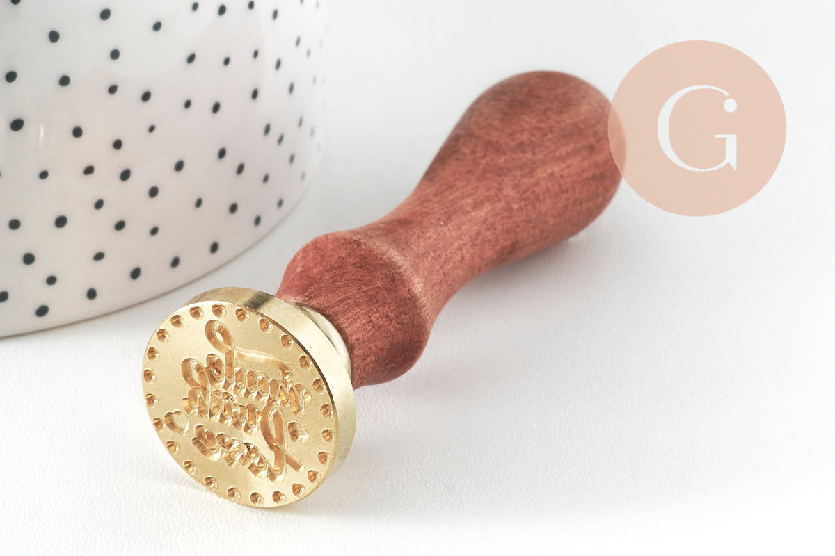 Made with Love Metal Seal for Sealing Wax, DIY Wedding Invitations Personalized Seals Creation Supplies, x1 G4949
