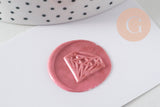 Diamond Metal Seal Stamp for Sealing Wax, for DIY Wedding Invitation Personalized Seals, 25mm x1 G4957