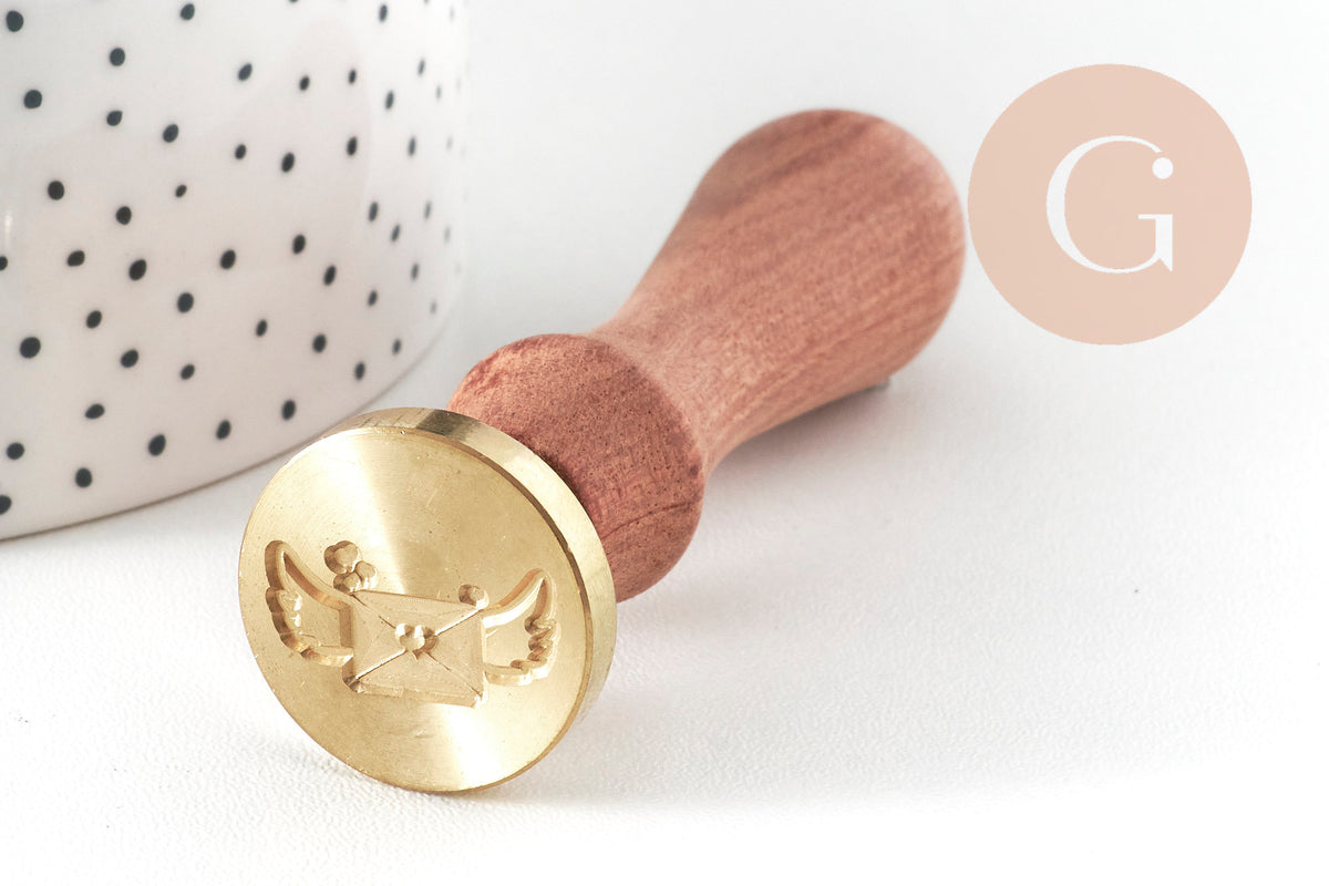 Cera para sellar sobres con alas de sello metálico, suministro para crear sellos personalizados, invitación de boda DIY, 25 mm x1 G4725