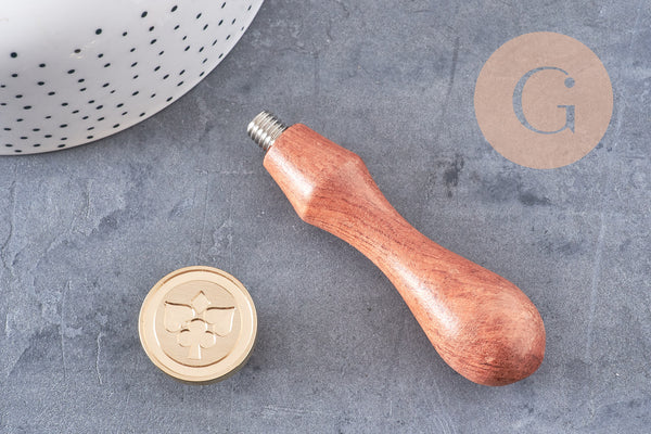 Sceau métal logo personnalisé cire à cacheter, fourniture pour création de sceaux personnalisés pour invitation de mariage DIY, x1 (G4942)