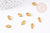 Supports de cabochons marquise horse eye laiton brut 12x6mm, x20 (1.8Gr) (G9074)