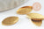 Supports de cabochons marquise oeil de cheval 12x6mm laiton brut, x20 (1.9gr) (G8763)