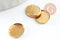Supports de cabochons ovale laiton brut 8x10mm, x20 (3.3g) (G2285)