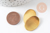 Supports de cabochons ovales 18x25mm laiton brut, x20 (13.4g) (G4888)