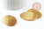 Supports de cabochons ovales laiton brut 40x30mm, x2 (G2006)