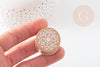 Tampon bois dentelle 3cm, x1 (G0334)