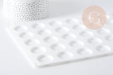 Tapis en silicone pour sceau de cire avec 30 cavités, x1 (G8915)