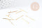 Tiges tête clou fer doré 25mm, x 10 grammes (G8298)