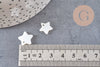 breloques etoile nacre blanche naturelle 12mm, x10 (G0144)