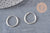 créoles fine argent 925 massif 16mm,x2 (G4685)