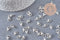 fermoir mousqueton zamac argenté 10mm, x20 (G10575)