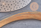 fil de cuivre doré 16K 0.4mm -/28 gauges, x3 mètres (G3306)