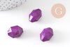 perles facettées plastique VIOLET 18mm, x10 (G1161)