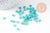 perles rocaille carré verre rectangle vert, perle carré création bracelet, perle tila,4.5mm,2 trous, x50 (4.8GR)(G5480)