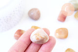 Pierre jade topaze naturel roulé 22-30mm, x20g (G5779)