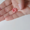 perle fleur résine rose,perle imitation corail pour fabrication bijoux en bambou de mer naturel,lot de 5 perles,13mm G3518