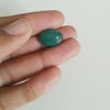 Cabochon jade turquoise foncé, cabochon ovale, jade naturel,18 x13mm, création bijoux, cabochon pierre, pierre naturelle, l'unité,G2025