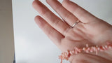 perles en corail rose,perles corail, fabrication bijoux,corail naturel,perle coquillage,coquillage rose,fil 38cm,G3089