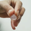 Pendentif goutte quartz rose, pendentif bijoux, pendentif quartz,pendentif pierre,quartz naturel,quartz rose,23mm, l'unité,G1773