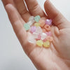 Perle coeur plastique multicolore plastel phosphorescent, perle acrylique,création bijoux plastique coloré, 12mm, lot de 20 G6424